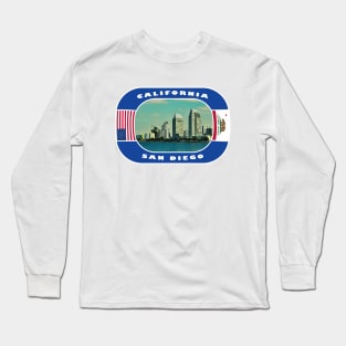 California, San Diego City, USA Long Sleeve T-Shirt